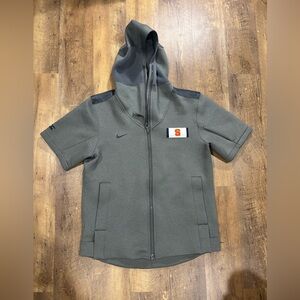 Nike Syracuse Orange On-Field Showout Short Sleeve Full-Zip Hoodie.